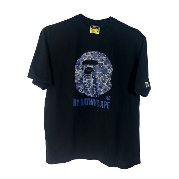 Vintage BAPE ABC Camo Tee Black/Blue Tag – Made in Japan 100% Cotton | Pre loved - Picture 1 of 6